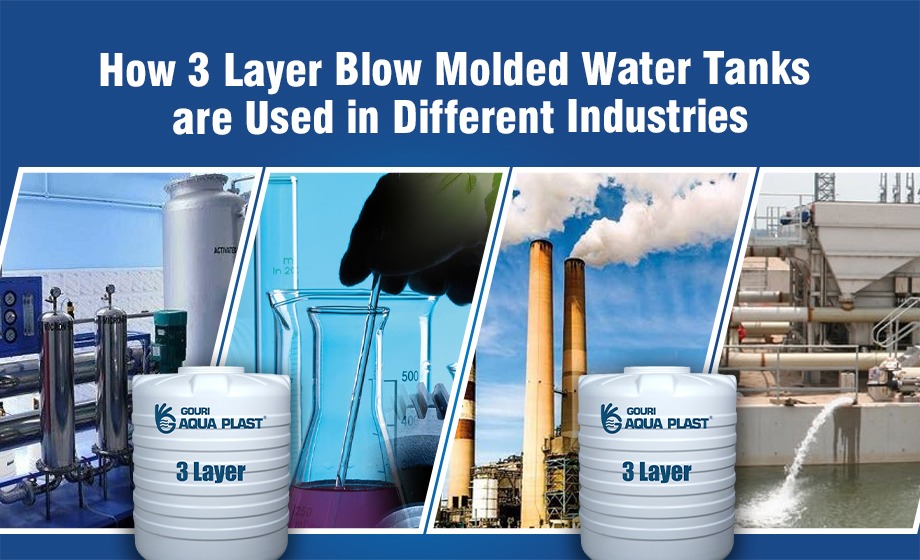 different industry uses of 3 layer water tank