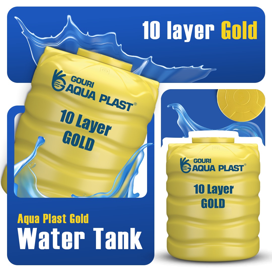 10 layer gold water tank